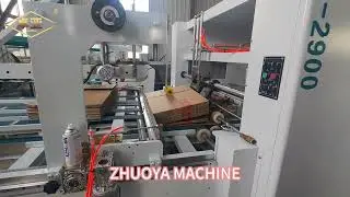 Automatic folder gluer machine  #boxmakingmachine  #packagingindustry #smartpackagingsystem