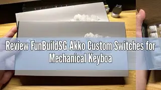 Review FunBuildSG Akko Custom Switches for Mechanical Keyboard ( Akko CS Jelly POM Cream V3 )
