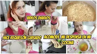 GUISADO DE REQUES&Oacute;N 😋/ acomodando mi DESPENSA  en MI COCINA 🛒/ YA CASI ES NUESTRO ANIVERSARIO ❤