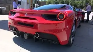 Ferrari 488 GTB - Engine Start Up + Revs!