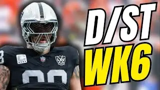 Top 3 D/ST Streamers + MUST Start Week 6 Rankings and Tiers List 🔥