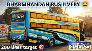 Dharmnandan Bus Livery 😍 | Amazing Life Joyful Journey | BUSSID New Cinematic Livery 2026
