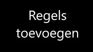 TopRooster Beheerder: Regels toevoegen