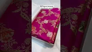 pure banarasi silk saree👌#saree #shorts #youtube #trending #reels