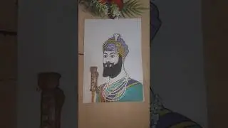 Guru Govind Singh ji drawing guru govind singh ji viral video guru govind singh ji HD short art ####
