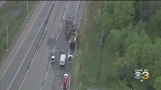 Tractor-Trailer Fire Forces Closure Of New Jersey Turnpike In Salem County