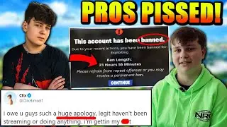Clix DONE Streaming? Pros OUTRAGED at Epic For This BAN! Benjyfishy GOES OFF in DH! KNG House Pranks