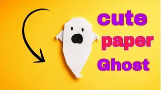 Easy Origami Ghost Tutorial 👻 | Cute Halloween Paper Craft Idea