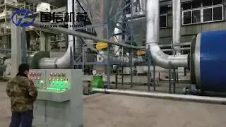 Guoxin 3 drum(3 circles) big capacity rotary hemp drying machine