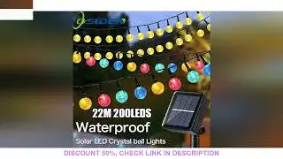 Solar Crystal Ball Colorful Decorative Outdoor Garden Garland Bubble Balls Light New Year Christmas
