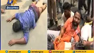 Tention | ABVP, PDSU Students Protest at State Assembly | For Scholarships