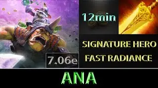 ana [Alchemist] Fast Farm ► EZ Radiance Baby ► Dota 2 7.06e