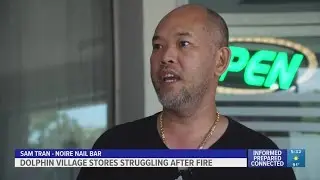 'We&rsquo;re still here': Businesses at Dolphin Village struggle to survive after fire