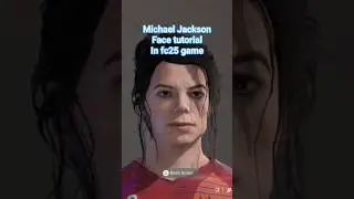 Michael Jackson face tutorial in fc25 game 👌  #dance #music #fc25 #michaeljackson #how #howto