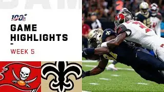 Buccaneers vs. Saints Week 5 Highlights | NFL 2019