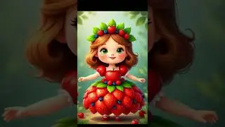 Apple-Berry Princess in the Fruit Kingdom #AppleBerryPrincess #FruitRoyalty #CuteFruit