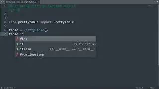 Printing lists as tabular data using pretty table in Python | Python Examples | Python Code Tutorial