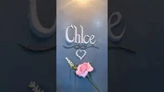 Chloe ❤️ Name Written in Beautiful Sand Art | Satisfying Sand Art Writing #SandArt #Chloe #Shorts