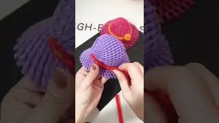 DIY Mini Hat from Recycled Fruit Nets #shorts