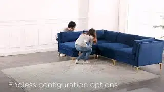 Ardent Performance Velvet Sectional Sofa Collection