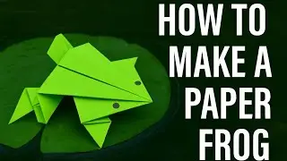 This Paper Frog Actually Jumps! Fun & Easy Tutorial