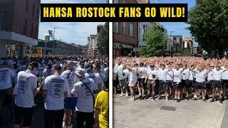 England Wasn't PREPARED for This Hansa Rostock Fan TAKEOVER!