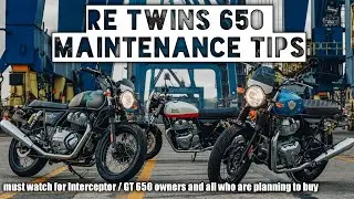 BS6 Royal Enfield Interceptor 650 / Continental GT 650 Maintenance Tips | Must know