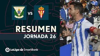 Resumen de CD Legan&eacute;s vs Real Sporting (1-0)