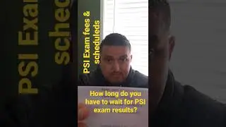 How long do you have to wait for PSI firearms exam results?