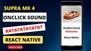 OnClick Sound in React Native |  Sound in React Native| Supra Sound |  DevWithMalik