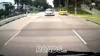Reckless taxi driver SHB8308E bullying a lady driver.