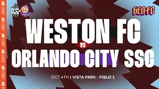 ⚡ Weston FC U19 vs Orlando City Seminole U19 | 1&ndash;1 Draw 🔥 Vista Park | Gen-FC