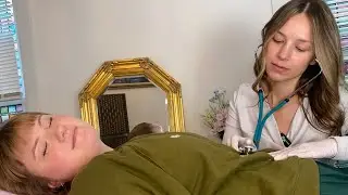 ASMR-осмотр живота и ног | Полное заключение о состоянии здоровья (Медицинский ASMR) с @CaitC-ASMR