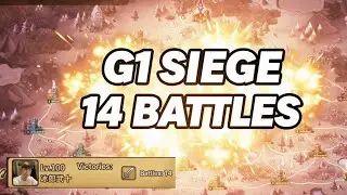 《魔靈召喚》19賽季G1據點戰14連戰，水虎杖首次參戰 Ep.12 Summoners War - Siege