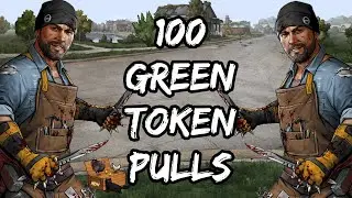 100 GREEN TOKEN PULLS!! The Walking Dead: Road to Survival