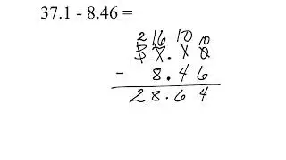 Adding and Subtracting Decimals Tutorial