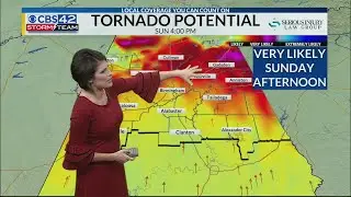 Moderate Risk of Severe Weather Sunday