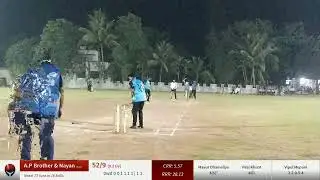 Live Cricket Match | Jenny Impex Brands Bazar vs A.P Brother & Nayan Gems | 23-Apr-22 07:49 PM 12 ov