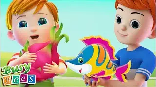 Let's Go To Market | Learn Vegetables | Sing Along Songs | Busy Bees Nursery Rhymes & Songs for kids