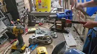 Scrapping a Battery charger Transformer.  #aluminium #recycle #recycling #recycled
