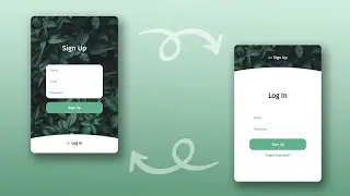Animated Login Form and Registration Form Using HTML CSS | Step by Step Tutorial