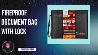 Fireproof Document Bag With Locking Zipper