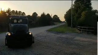 The Creepers Truck turning into Red Wolf Farms for Brad Wikes Southern Classic Truck Show..
