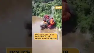 #Police identify and #destroy 19 #illegal and #poisonous gold mining operations in the #Amazon