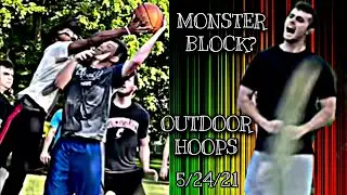 Monster Block?! - Outdoor 5v5 Hoops