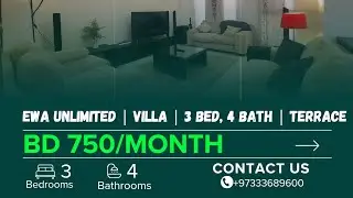 EWA Unlimited | Villa | 3 Bed, 4 Bath | Terrace | Pool | U-U-750