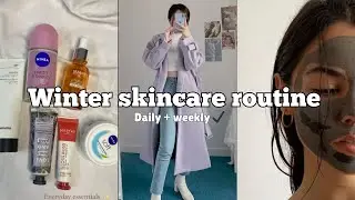 Winter skincare routine for OILY SKIN | Winter selfcare series part 3 | Glow up with Maria