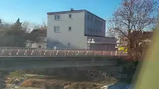 Nettingsdorf nach Traun, Zugfahrt, Oberösterreich, Austria 