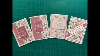 Karten mit Papier vom Action basteln 🌸 | ein Traum in rosa 🤩 | Actionblock | Kartenidee