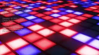 Red & Blue Square Flashing Lights | 4K | #Video #Background | #VJ Loop 97